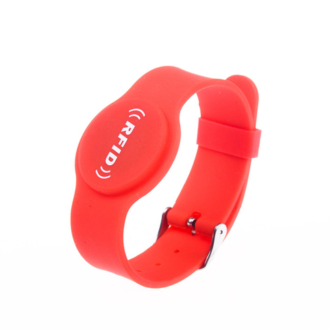RFID Adjustable Metal Buckle Silicone Wristband