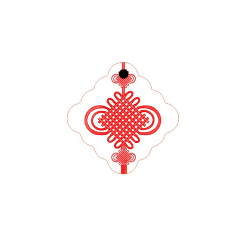 RFID Keychain Chinese Knot Smart PVC Shaped Card